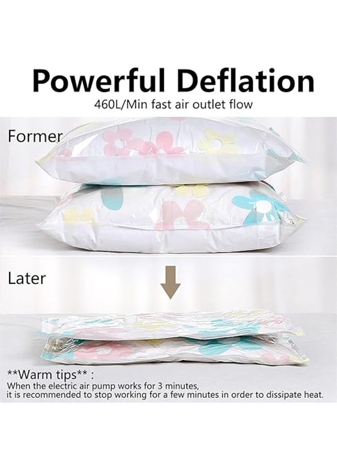 Electric Pump for Vacuum Storage Bags, Fast to Evacuated Air, Universal Household Clothing Quilt Storage Bag Electric Suction Vacuum - Image 3