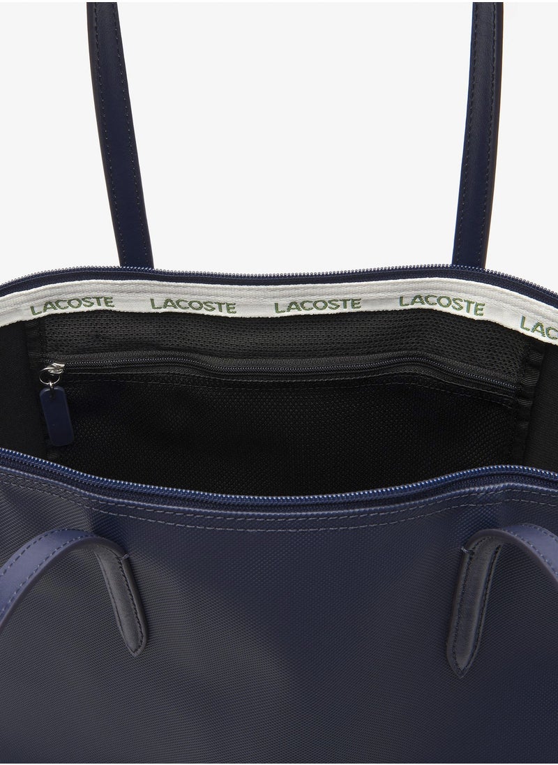 LACOSTE Lacoste bag Women's L12.12 Concept Fashion Versatile Large Capacity Large Size Zipper Handheld Shoulder Bag Tote Bag Large Navy 45cm * 30cm * 12cm  - Image 5