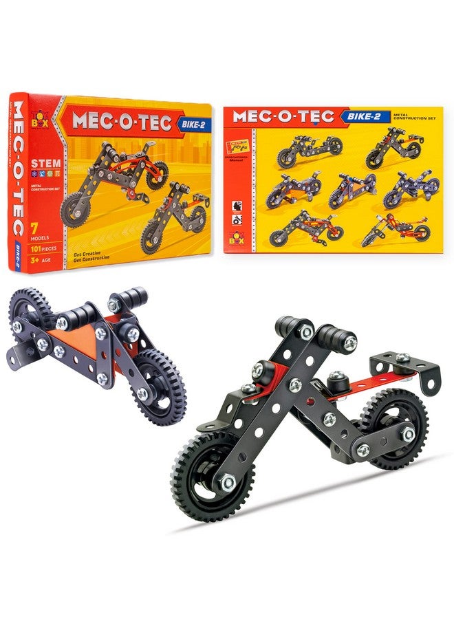 Toysbox MEC - O - Tec Bike 2 Metal Construction Toy, Building Blocks, Educational Toys for 6+ Yrs Boys and Girls, Multicolor, Kid - Image 5