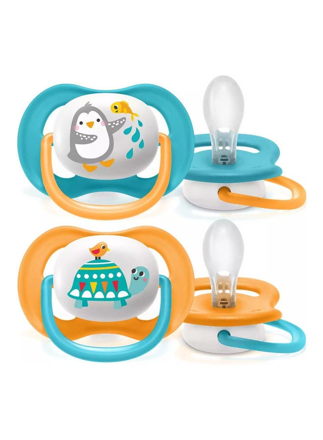 2 Piece Pacifier ortho decorated 6-18m