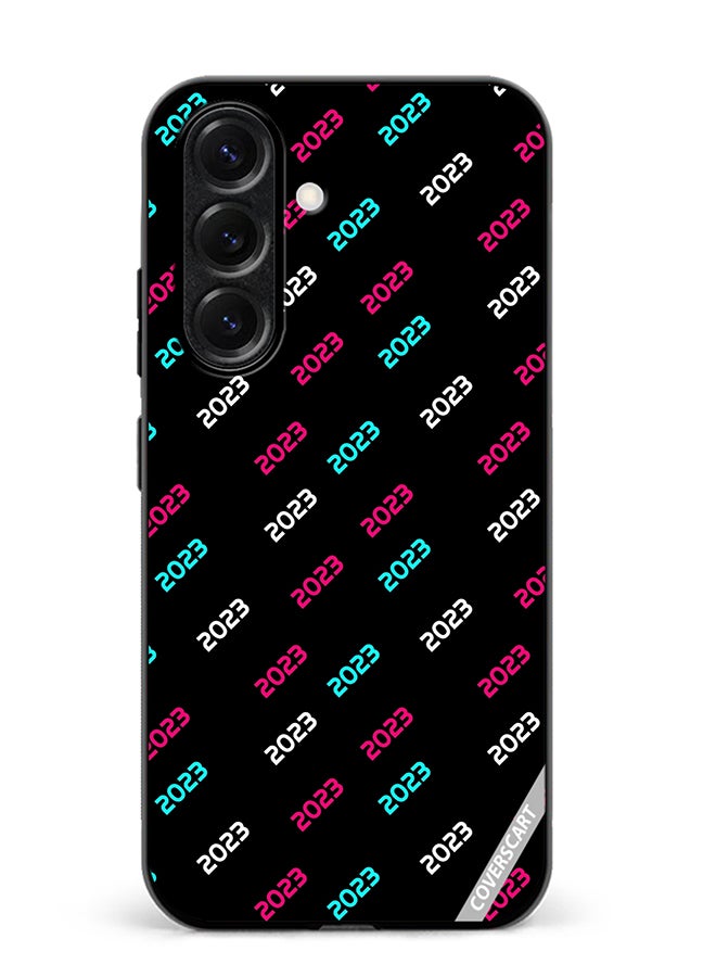 VR CREATIVE Protective Case Cover For Samsung Galaxy S26 Creative Concept Of 2023 Happy New Year Design - Multicolour