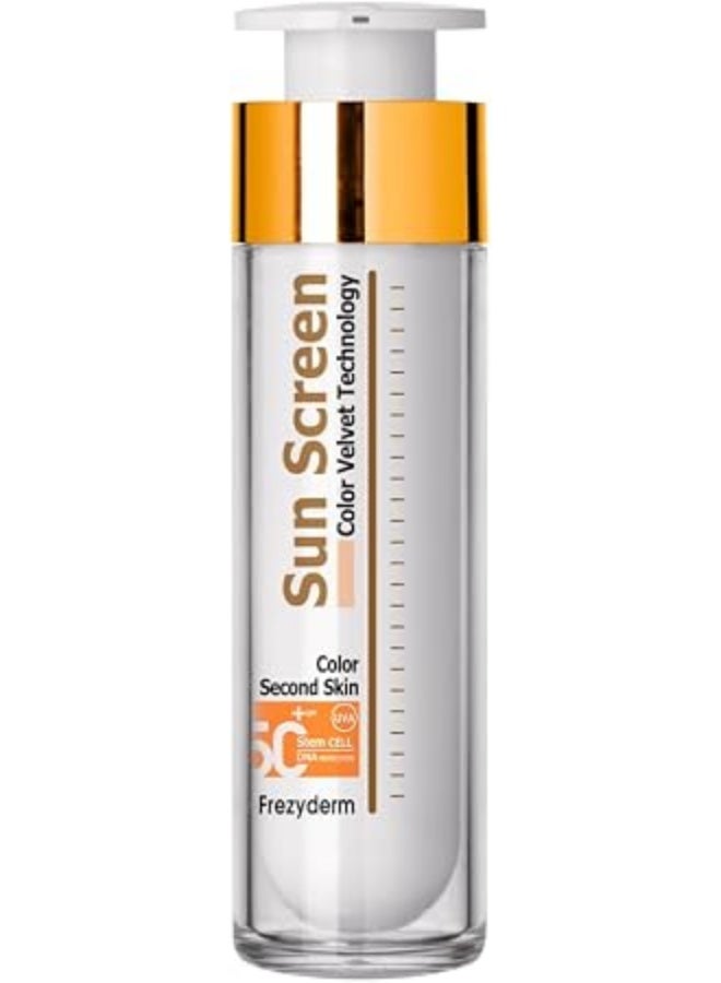 FREZYDERM Sun Screen Color Velvet FACE SPF 50 PN B00UHROTMG