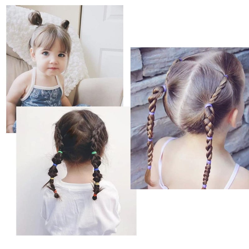 Ronger2000 400PCS Baby Hair Ties for Toddler  Diameter 2cm Small Elastic Rubber Bands for Hair 20 Colors Little Baby Girls Ponytail Holders Hair Accessories - Image 4