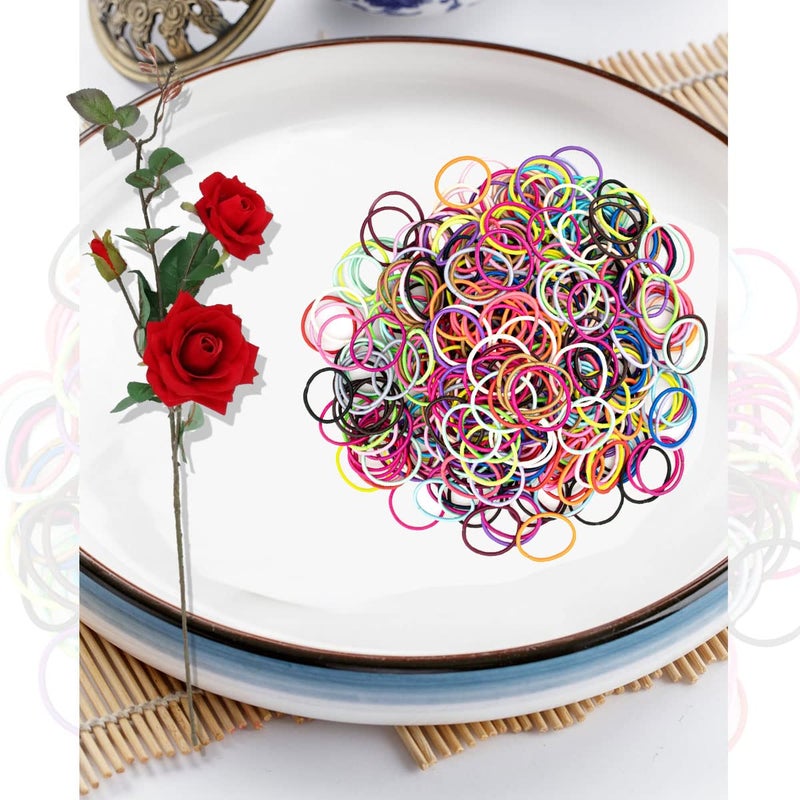 Ronger2000 400PCS Baby Hair Ties for Toddler  Diameter 2cm Small Elastic Rubber Bands for Hair 20 Colors Little Baby Girls Ponytail Holders Hair Accessories - Image 3