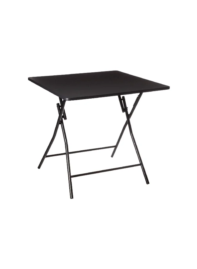 Five Simply Smart Sturdy High Quality Folding Table Black 80 x 80 cm 164657A