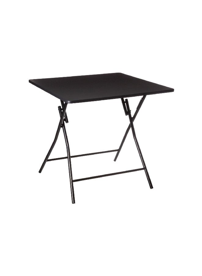 Five Simply Smart Sturdy High Quality Folding Table Black 80 x 80 cm 164657A  - Image 1
