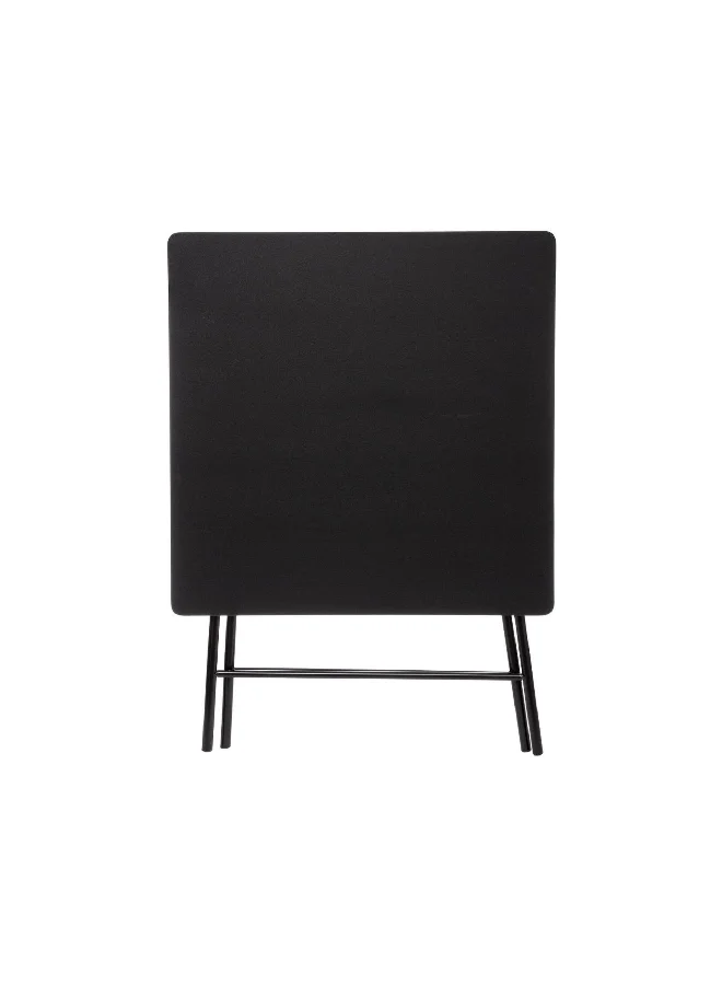 Five Simply Smart Sturdy High Quality Folding Table Black 80 x 80 cm 164657A