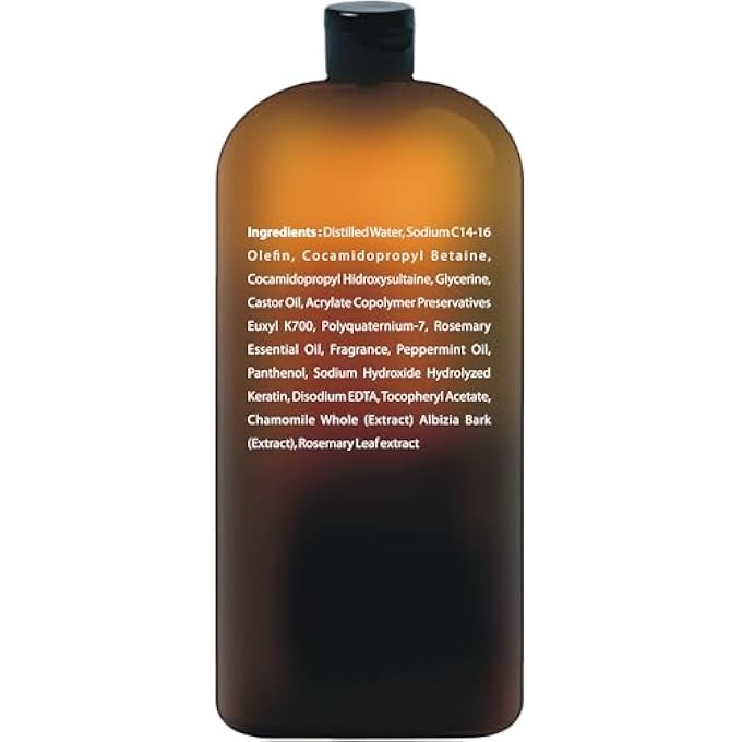 First Botany CASTOR OIL SHAMPOO - AN ANTI HAIR LOSS SHAMPOO THICKENING FORMULA FOR HAIR REGROWTH, ANTI THINNING SULFATE FREE FOR MEN & WOMEN ANTI DANDRUFF TREATMENT 16 FL OZ - Image 2