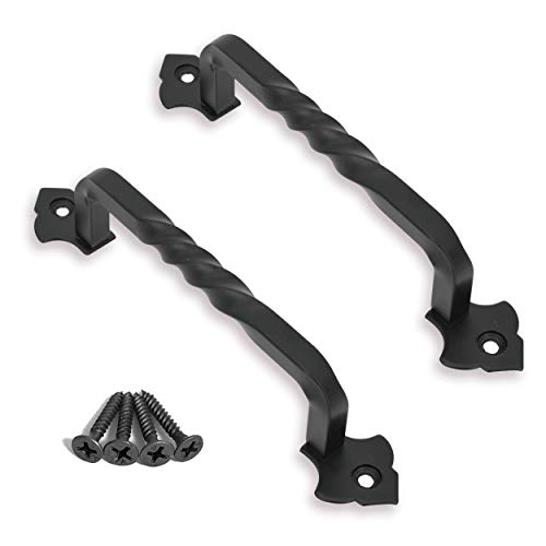 OVOV 2 Pack Barn Door Pull Handle Hardware for Wooden Garden Gate Shed Cabinet Door (5inch) - Image 1