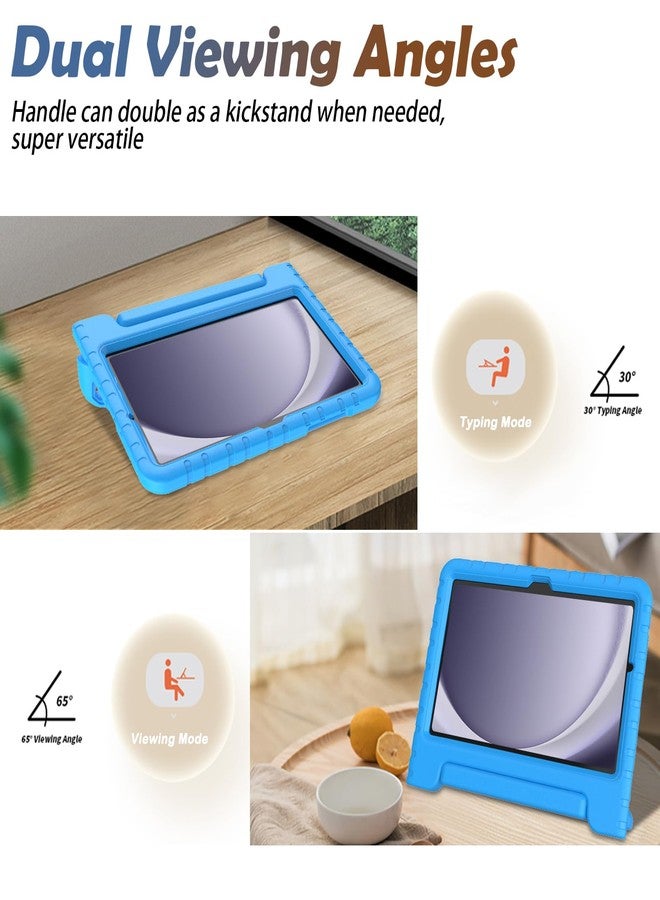 LTROP Case for Samsung Galaxy Tab A9 Plus 2023 11 Inch (SM-X210/X216/X218), Galaxy Tab A9 Plus Case with Built-in Screen Protector, Shockproof Handle Stand Kids Case for Galaxy Tab A9+ 11", Blue - Image 4