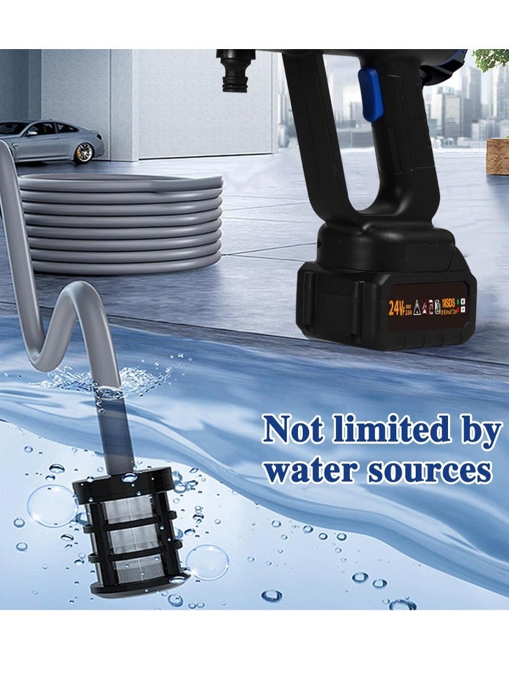 Handheld Pressure Washer Portable Powerful Cleaner Cordless Power Washer with Rechargeable 6in1 Injection 10m Tube Toolbox Package Car - Image 3