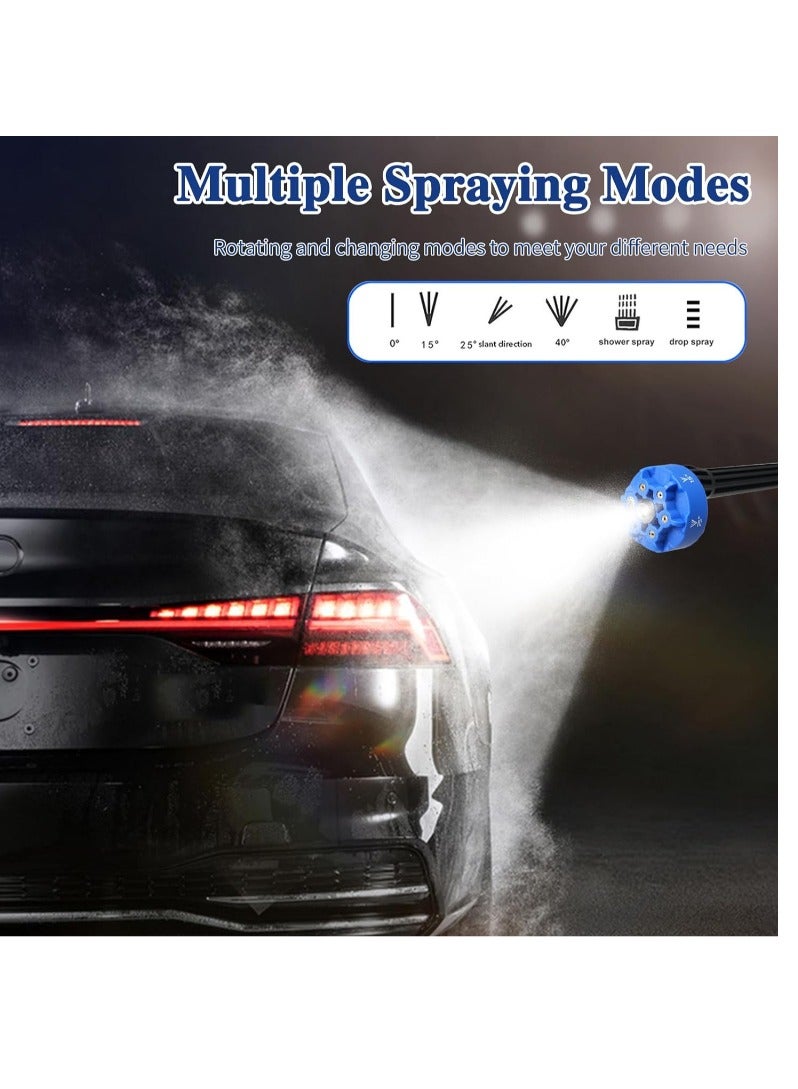 Handheld Pressure Washer Portable Powerful Cleaner Cordless Power Washer with Rechargeable 6in1 Injection 10m Tube Toolbox Package Car - Image 5