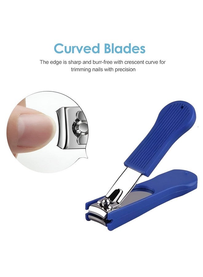 Oblivion Sharp Fingernail Clippers Toenail Clippers Nail Cutter Stainless Steel With Plastic Grip For Men And Women (Multicolor) - Image 3