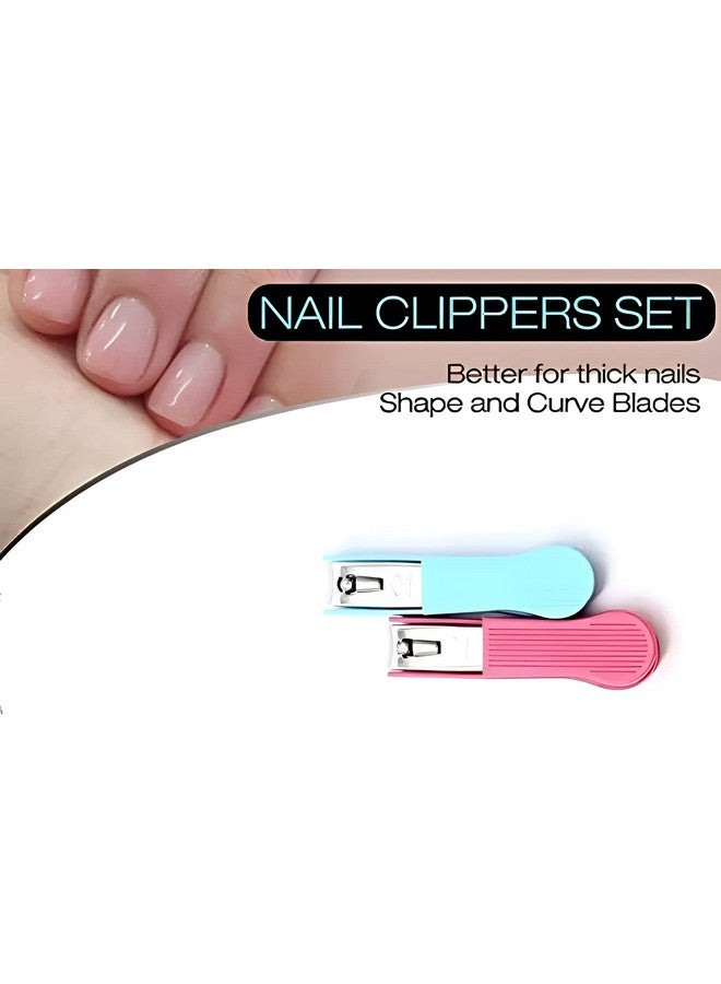 Oblivion Sharp Fingernail Clippers Toenail Clippers Nail Cutter Stainless Steel With Plastic Grip For Men And Women (Multicolor) - Image 4