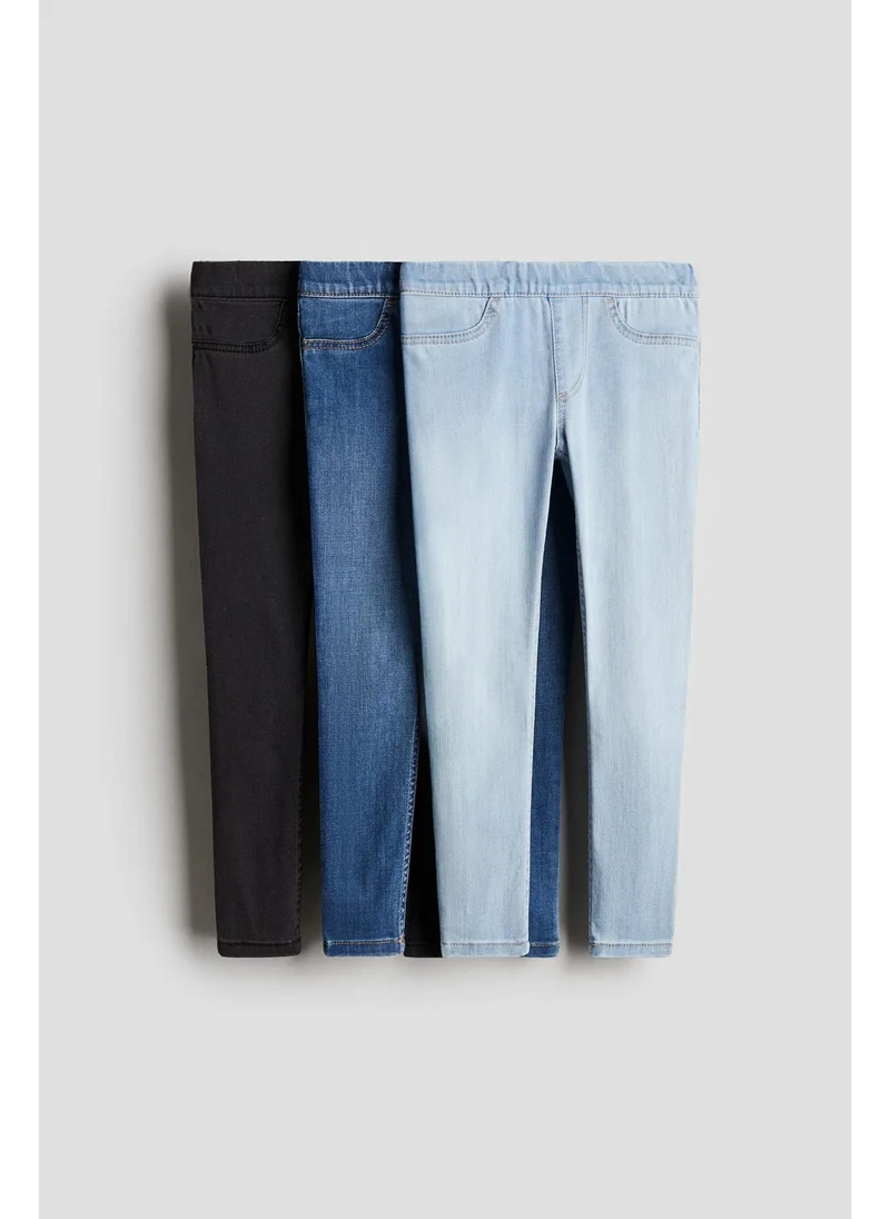 H&M 3-pack denim jeggings