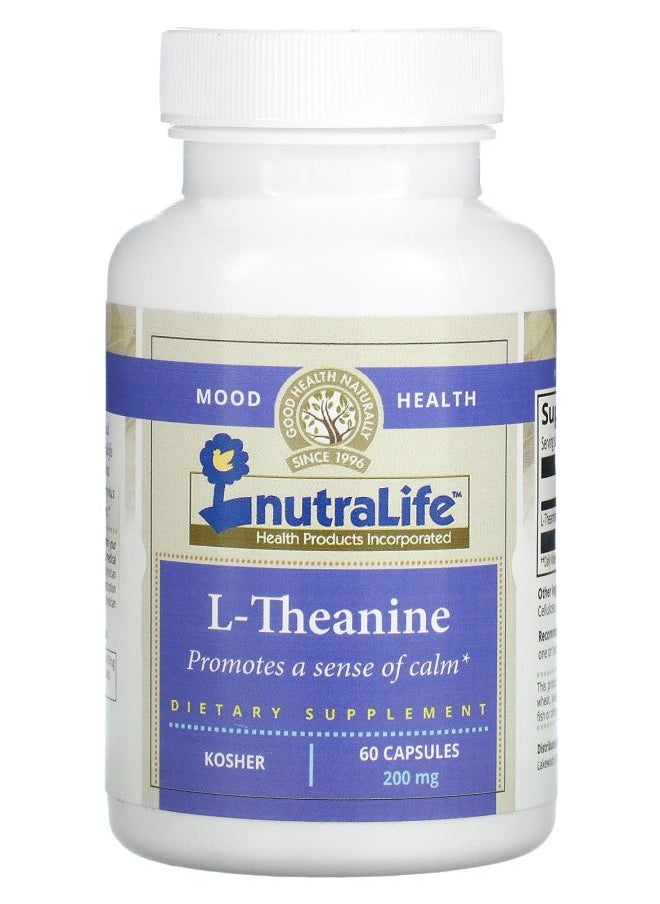 Nutralife - L-Theanine 200 mg 60 Capsules - Image 1