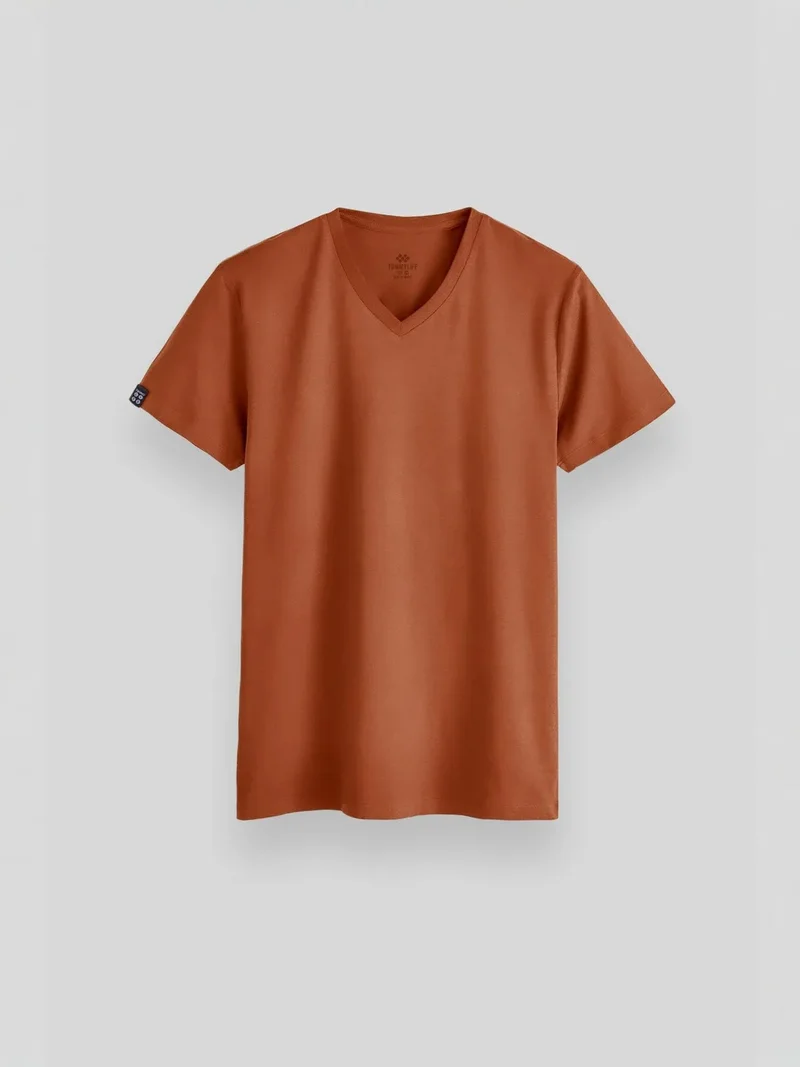 تومي لايف TOMMY Men's V-Neck Short Sleeve T-Shirt
