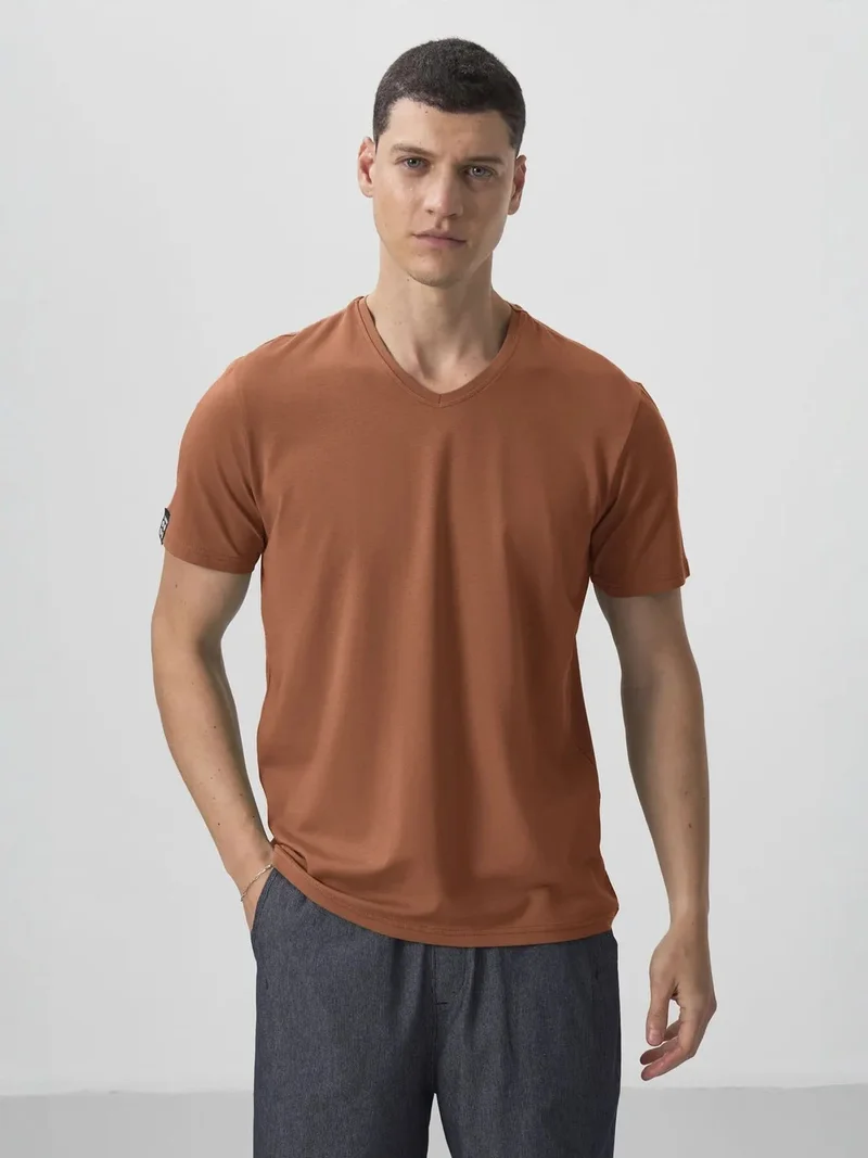 TOMMYLIFE TOMMY Men's V-Neck Short Sleeve T-Shirt