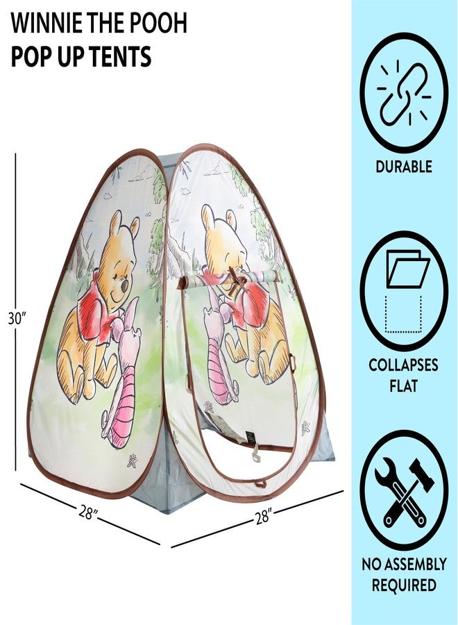 Idea Nuova Disney Winnie The Pooh Collapsible Pop-Up Play Tent for Kids,28"x28"x30" Indoor Playhouse Fun,Ages 3+ - Image 4