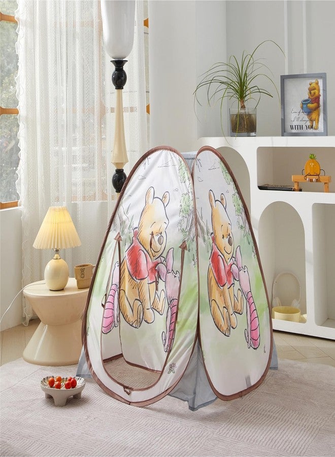 Idea Nuova Disney Winnie The Pooh Collapsible Pop-Up Play Tent for Kids,28"x28"x30" Indoor Playhouse Fun,Ages 3+ - Image 3