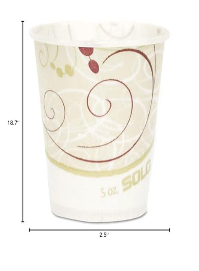 SOLO R53SYMPK Paper Water Cups, Waxed, 5oz, 100/Pack - Image 3