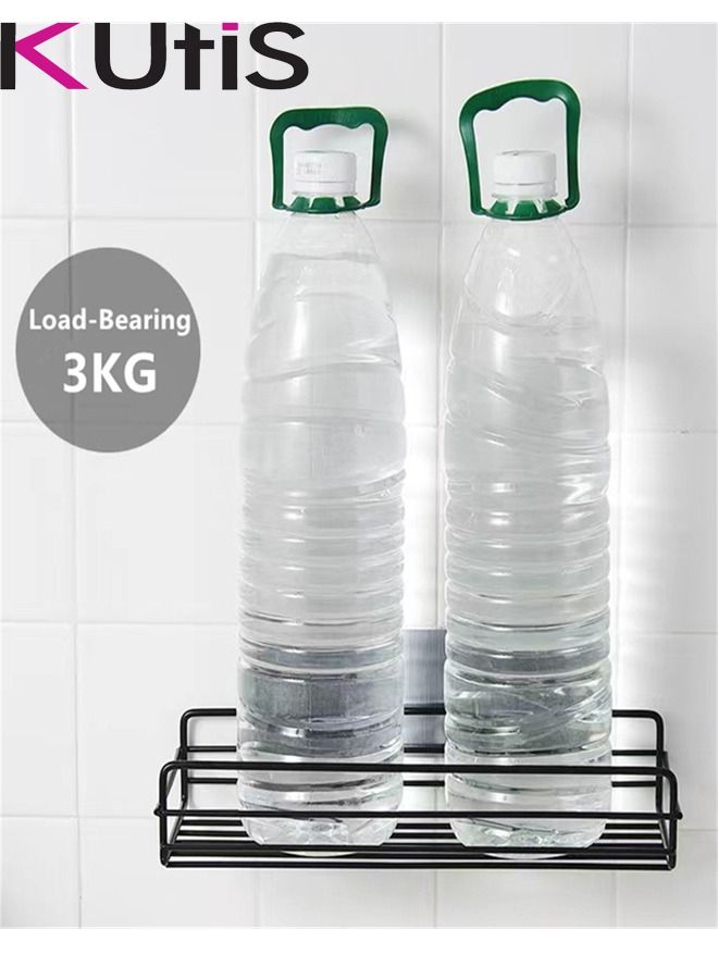 Kutis 1-Piece Bathroom Shelf Shower Shampoo Soap Organizer Wall Mounts Storage Rack Black 27.5x11x5.5 Centimeter - Image 5