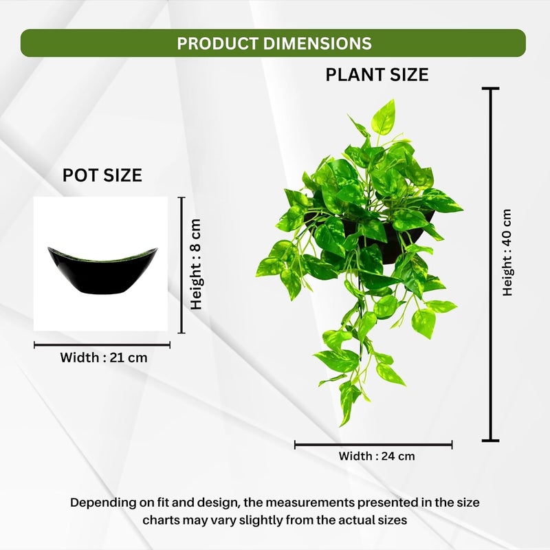 fancymart Elegant Artificial Plant Falling Leaves with Pot for Home & Office Decor – Versatile Potted Plant for Tabletop, Shelves, or Hanging Display - Image 3