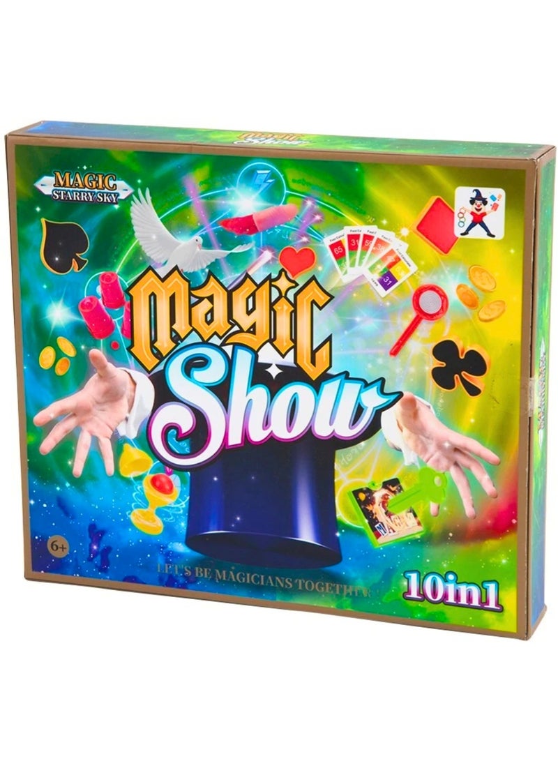 ZedPlay 10-in-1 Magic Tricks Kit for Kids & Beginners Educational Magician Set with 10 Different Props & Instruction Best Birthday, Christmas & Halloween Gift for Boys & Girls - Image 2