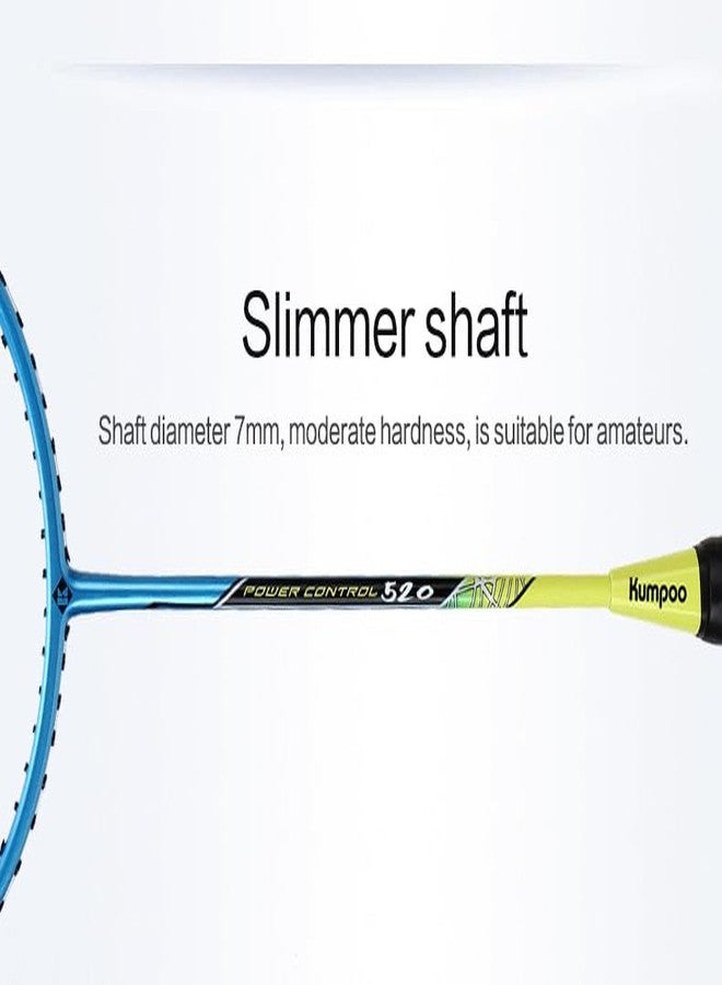 Kumpoo Japan Power Control 520A (Pink) Carbon Graphite Badminton Racket - Strung - Image 5