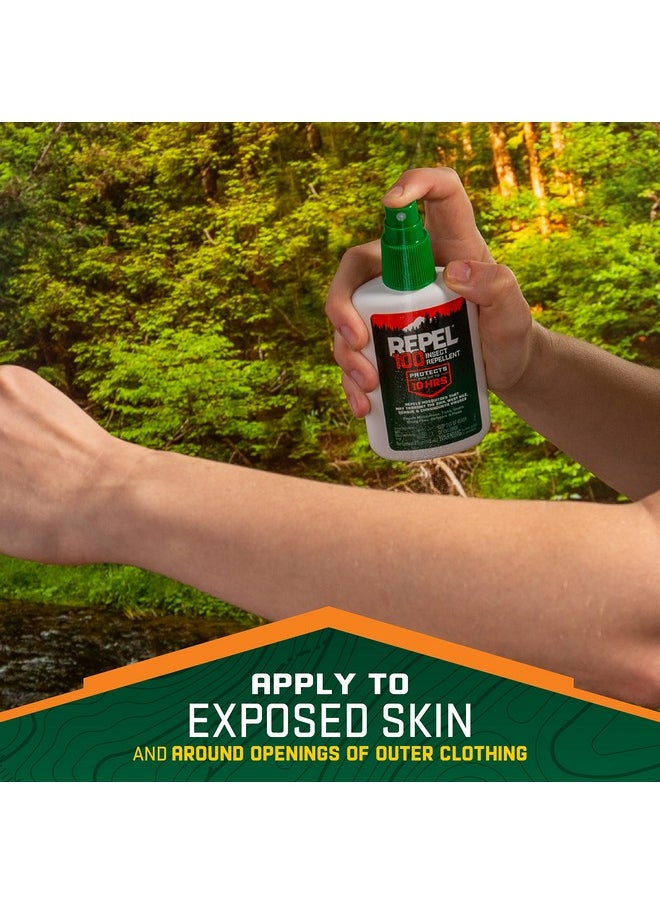 repel - Repel 100 Insect Repellent Pump Spray 4Fluid Ounces 10Hour Protection - Image 1