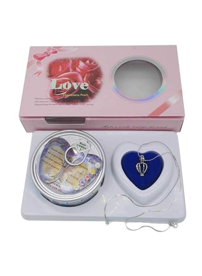 maya accessories Pearl Kit, Pearl Kit Box Pearl in Oyster, DIY Creative Necklace Jewelry Gift Set, Fashion Creations Kit with Pendant Necklace Durable for Women Girls, bamboo  - Image 2