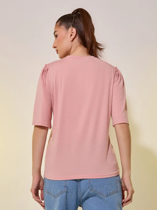 Styli Styli Round Neck Regular Fit T-Shirt