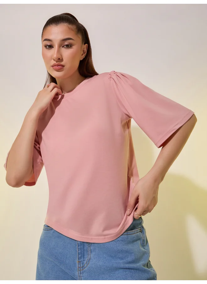 Take Two Take Two Round Neck Regular Fit T-Shirt