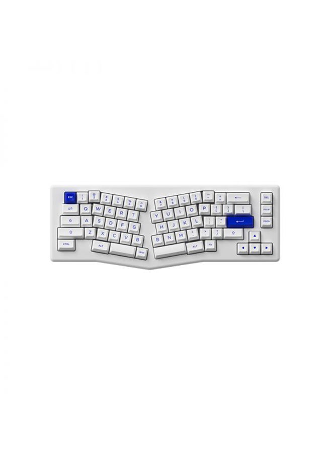 AKKO - Akko ACR Pro Alice Plus Spray Painted Acrylic White Pre-Assembled Version RGB Mechanical Keyboard Hot-Swappable Gasket Mount (Akko Crystal Switches) - Image 1