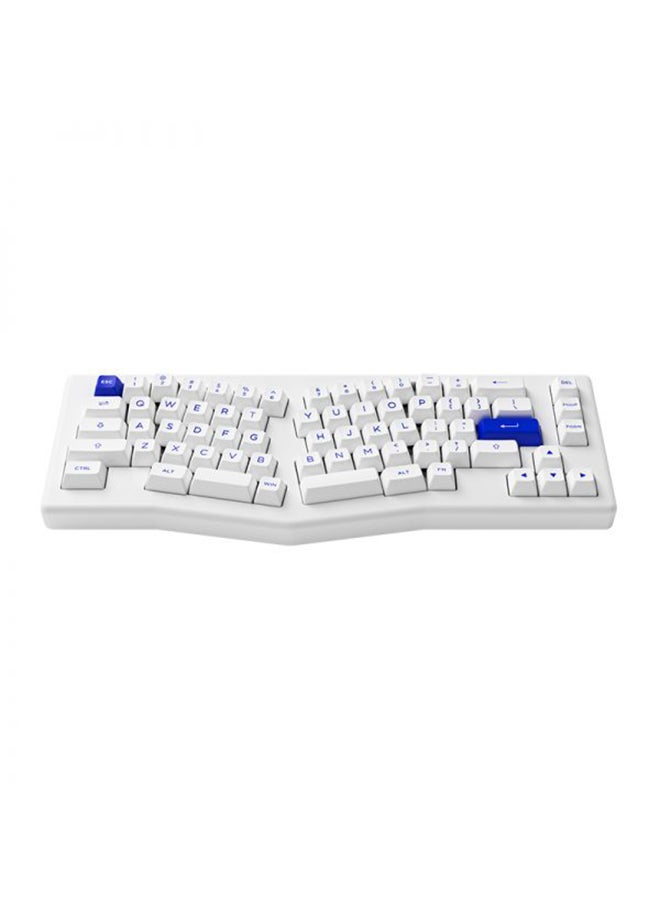 AKKO - Akko ACR Pro Alice Plus Spray Painted Acrylic White Pre-Assembled Version RGB Mechanical Keyboard Hot-Swappable Gasket Mount (Akko Crystal Switches) - Image 1