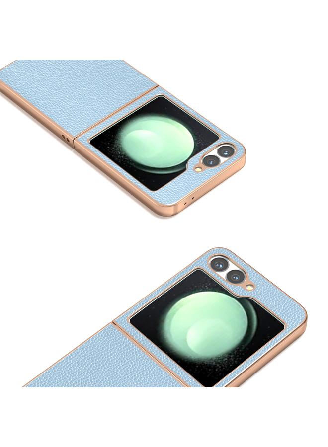 اس-توب جراب لهاتف Samsung Galaxy Z Flip6 من ABEEL مصنوع من الجلد الطبيعي مع طبقة نانو من سلسلة Mino - Image 3