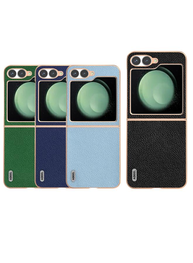 اس-توب جراب لهاتف Samsung Galaxy Z Flip6 من ABEEL مصنوع من الجلد الطبيعي مع طبقة نانو من سلسلة Mino - Image 5