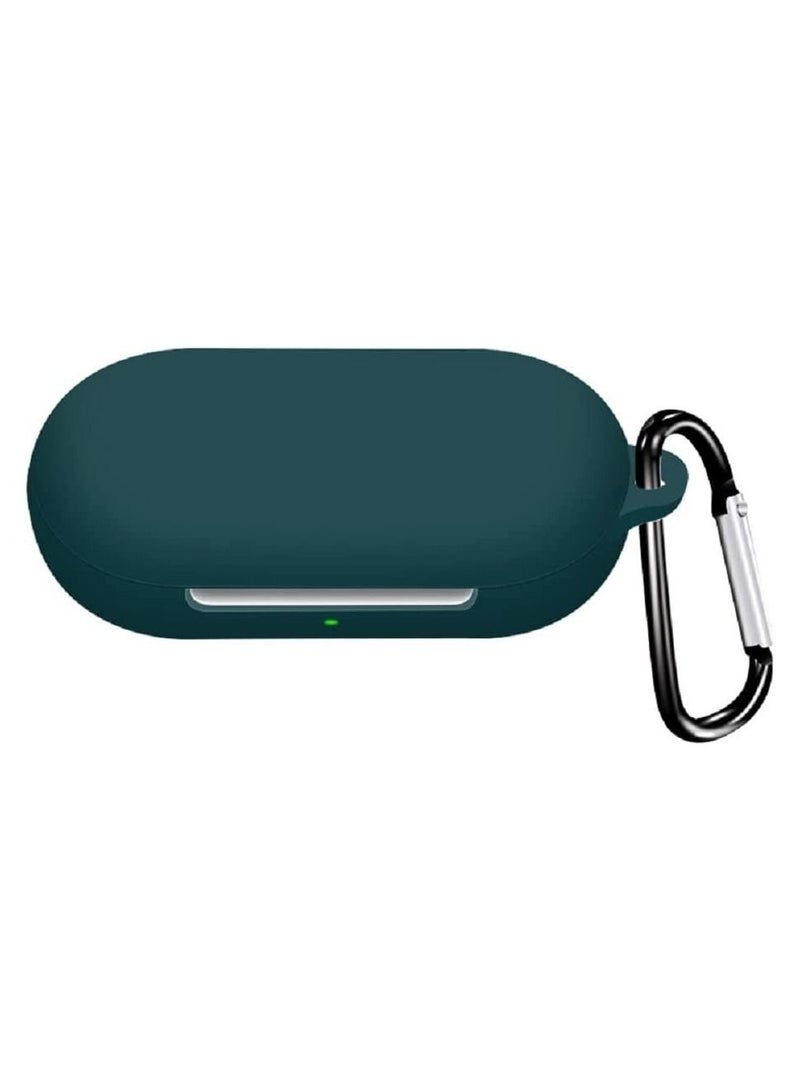 For Oneplus Buds Z2 TWS Wireless Bluetooth Earphone Cover, Silicone Earphone Case _ Dark Green