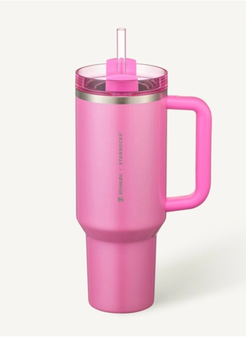 Stanley - Stanley Quencher H2.0 FlowState Stainless Steel Vacuum Insulated Tumbler with Lid and Straw for Water, Iced Tea or Coffee, Smoothie and More, 40 oz - Image 1