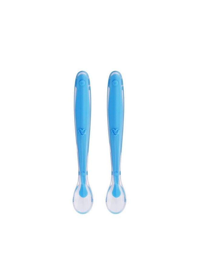 Safe-O-Kid 2 Soft Silicone Tip Spoons Blue - Image 1