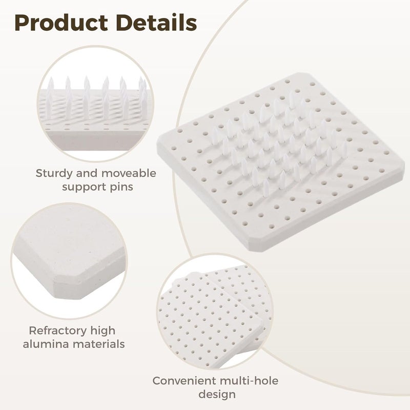 Multi-budget available picks 2-Pack Ceramic Firing Mats with 120 Kiln Stilts and Support Nails, High-Temp Resistant, Reusable Clay Accessories for Pottery Enthusiasts Indoor outdoor all-purpose fit Light precision processed material Wide use compliant quality Compact trendy practical build Tiered cost purchase alternatives Balanced structure Gulf user preference oriented build Replaceable parts Labor saving optimized design Practical build Daily wear upgraded resistant material General compatible design Cross product compatible Elegant practical design Authorized haulage delivery Regional distribution available Single & bulk storage compatible Gulf mainstream practical design Diverse operation compatible Storage burden minimized build Strategic warehouse site Multi warehouse process Temp fluctuation resistant crafted quality Multi-use qualified quality - Image 5