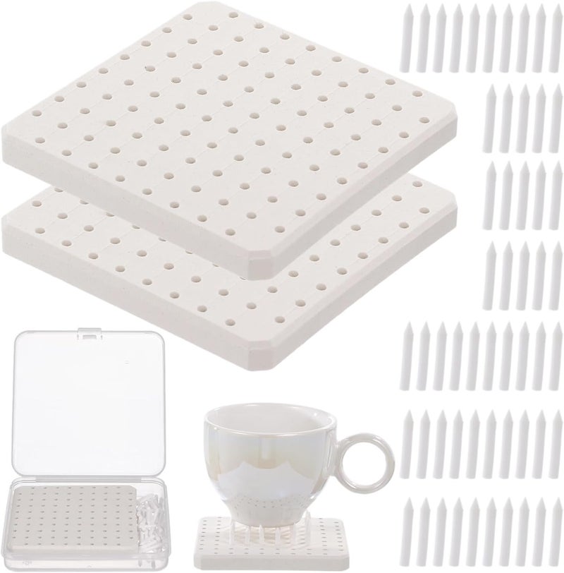 Multi-budget available picks 2-Pack Ceramic Firing Mats with 120 Kiln Stilts and Support Nails, High-Temp Resistant, Reusable Clay Accessories for Pottery Enthusiasts Indoor outdoor all-purpose fit Light precision processed material Wide use compliant quality Compact trendy practical build Tiered cost purchase alternatives Balanced structure Gulf user preference oriented build Replaceable parts Labor saving optimized design Practical build Daily wear upgraded resistant material General compatible design Cross product compatible Elegant practical design Authorized haulage delivery Regional distribution available Single & bulk storage compatible Gulf mainstream practical design Diverse operation compatible Storage burden minimized build Strategic warehouse site Multi warehouse process Temp fluctuation resistant crafted quality Multi-use qualified quality - Image 1