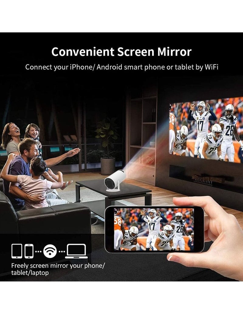 Portable Projector Pocket 5G WIFI Android11.0 Support 130 Inches Home Theater Full HD 1080P for Indoor Outdoor Home Birthday Gift Compatible with TV Stick/HDMI/USB/PS5/iOS/PS4  - Image 4