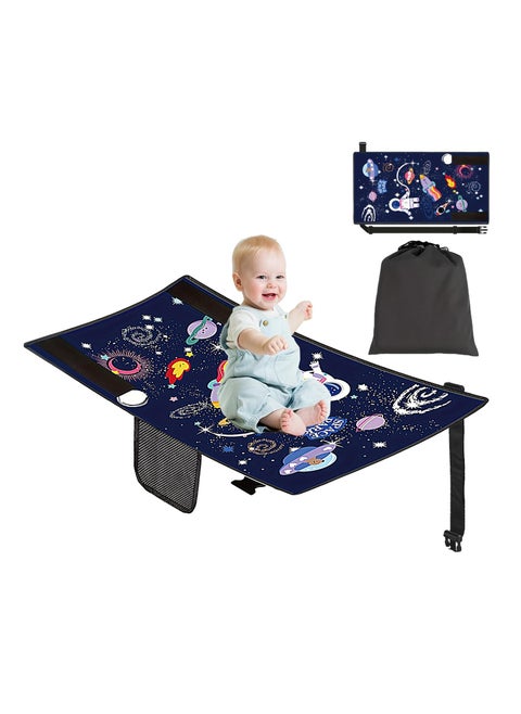 Airplane seat Extender for Kids，Airplane Bed for Toddler,Toddler Airplane Travel Essentials-Portable Toddler Travel Plane Bed, Airplane Footrest Hammock Flight Must Haves for Kids Baby