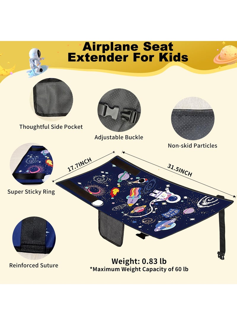 Airplane seat Extender for Kids，Airplane Bed for Toddler,Toddler Airplane Travel Essentials-Portable Toddler Travel Plane Bed, Airplane Footrest Hammock Flight Must Haves for Kids Baby