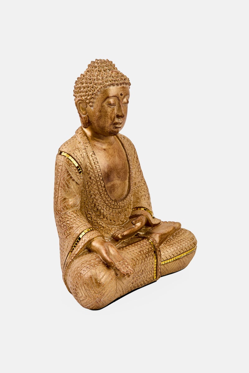 Nanette lepore Polyresin Decorative Buddha Statue, Brown - Image 4