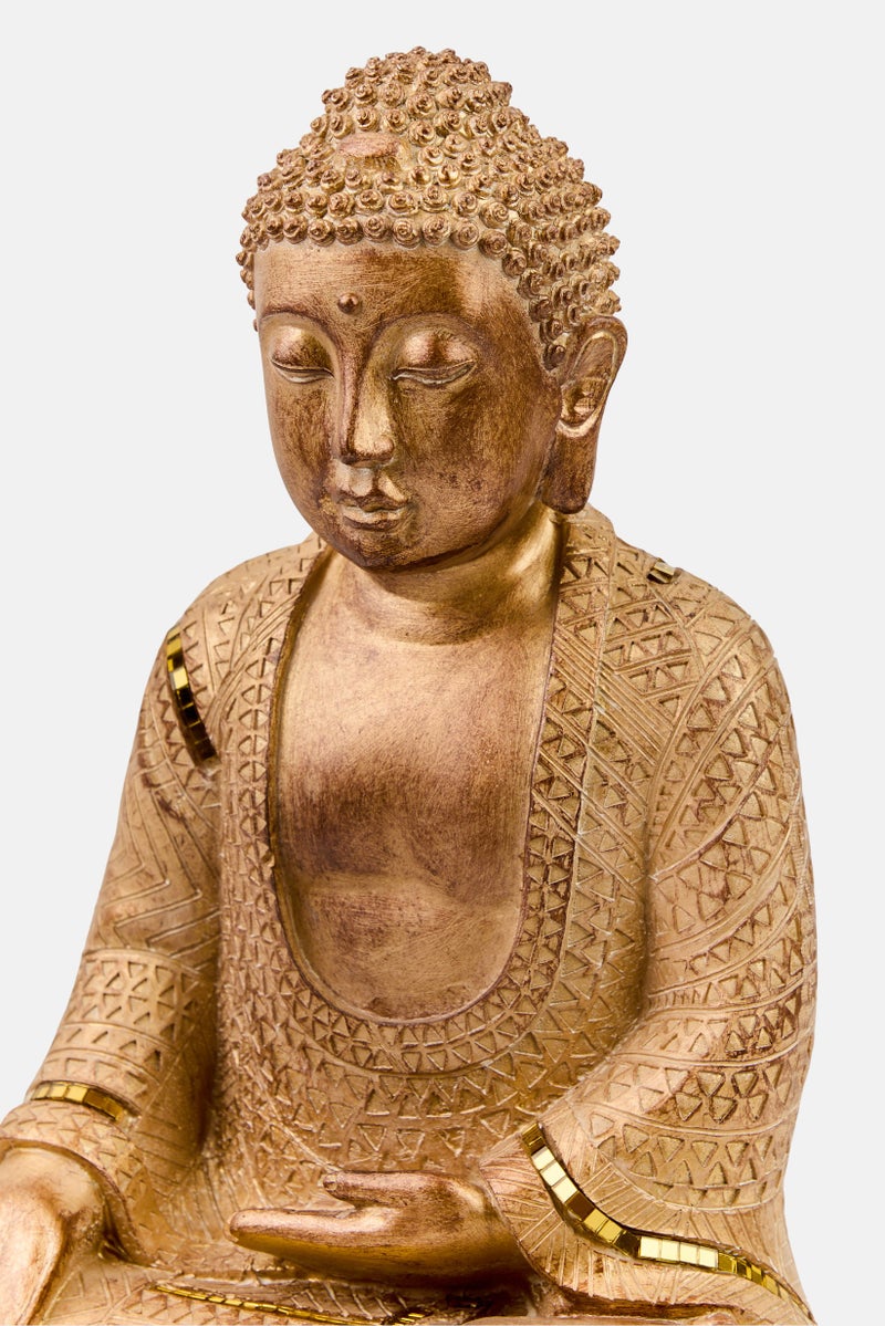 Nanette lepore Polyresin Decorative Buddha Statue, Brown - Image 2