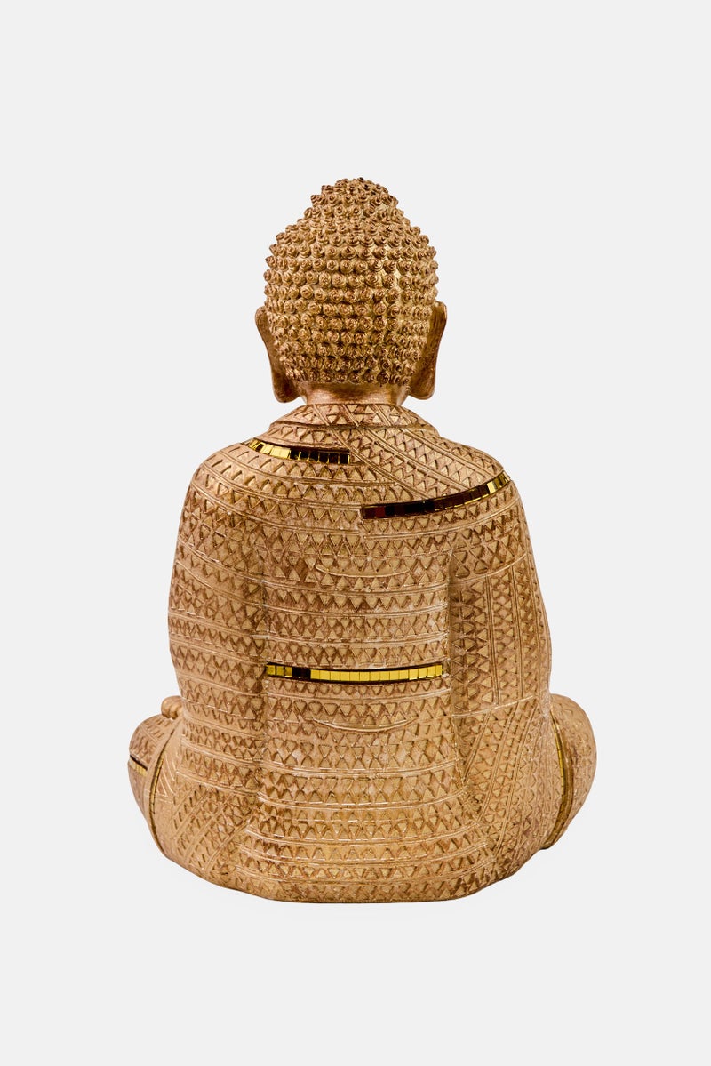 Nanette lepore Polyresin Decorative Buddha Statue, Brown - Image 3