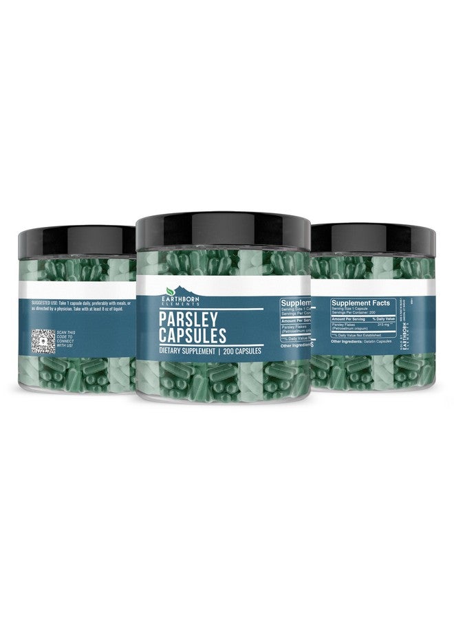 Earthborn Elements Parsley 200 Capsules, Pure & Undiluted, No Additives - Image 4