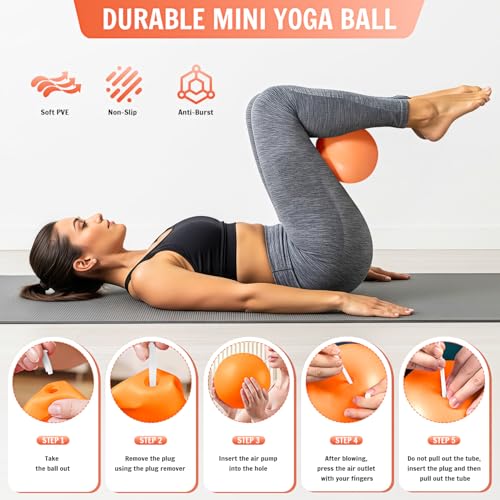 UZTUGG Pilates Equipment Kit at Home for Women, 4-in-1 Workout Essential Set with Pilates Ring, Fabric Resistance Bands, Figure 8 Resistance Band, Pilates Ball–Full Body Toning, Yoga & Stretching - Image 4